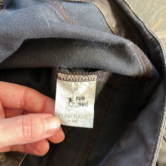 Punk Rave leather European goth club pants - Picture 4 of 10